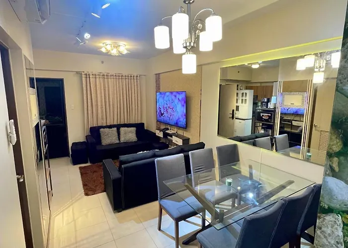 Two Bedroom With Huge Balcony Fully Furnished 70 Sqm Pasig Apartment