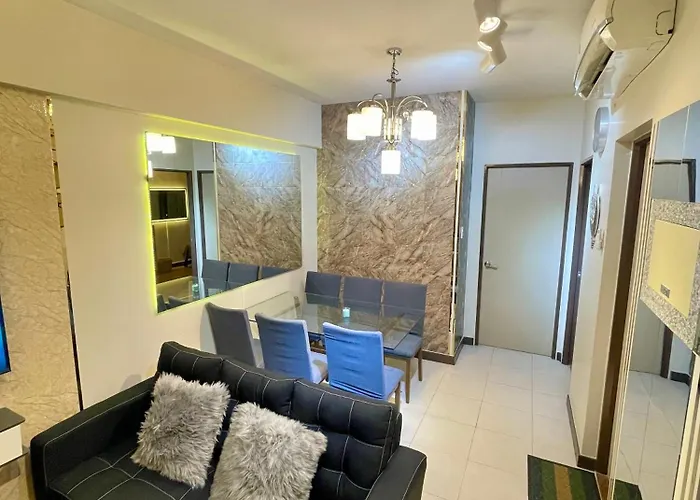 Two Bedroom With Huge Balcony Fully Furnished 70 Sqm Pasig Apartment Manila